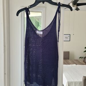 Sage Purple Knit Tank Top